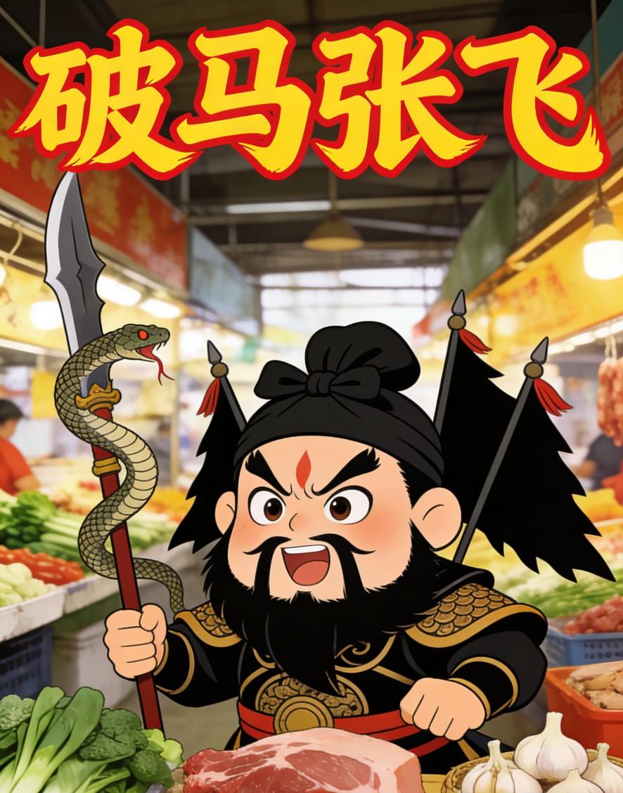 破马张飞是什么意思？90%人都望文生义，真和“破马”没关系！

菜市场里，东北大