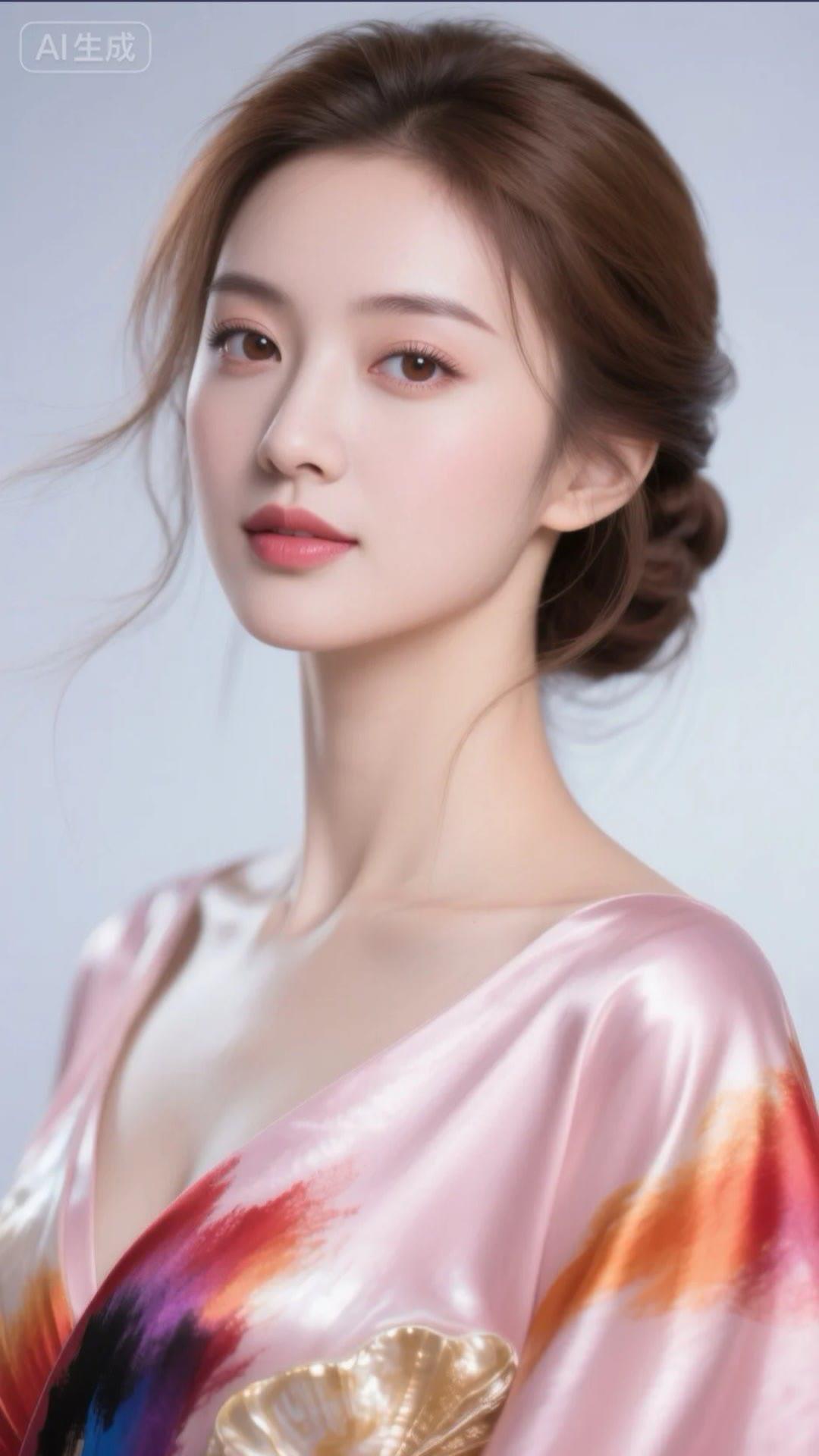 红妆美人笑，金衣映日辉。