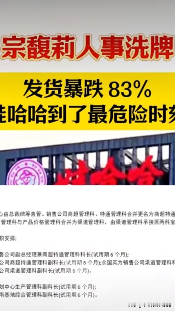 娃哈哈近期动作频频，这位饮料行业巨头似乎正面临严峻挑战。据消息，娃哈哈因产品严重