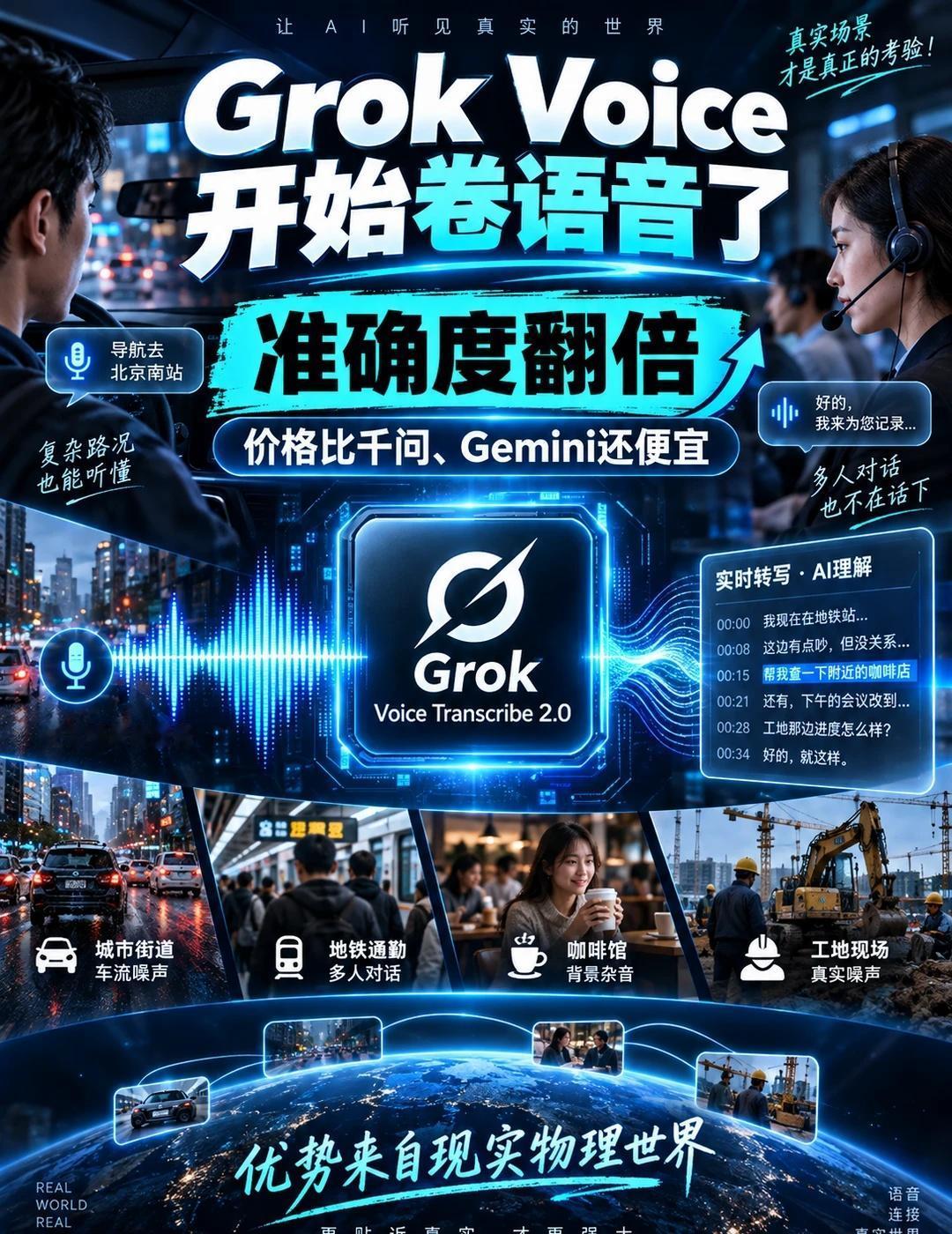 Grok Voice2准确度翻倍，价格比千问还便宜
9 月 18 日，Space