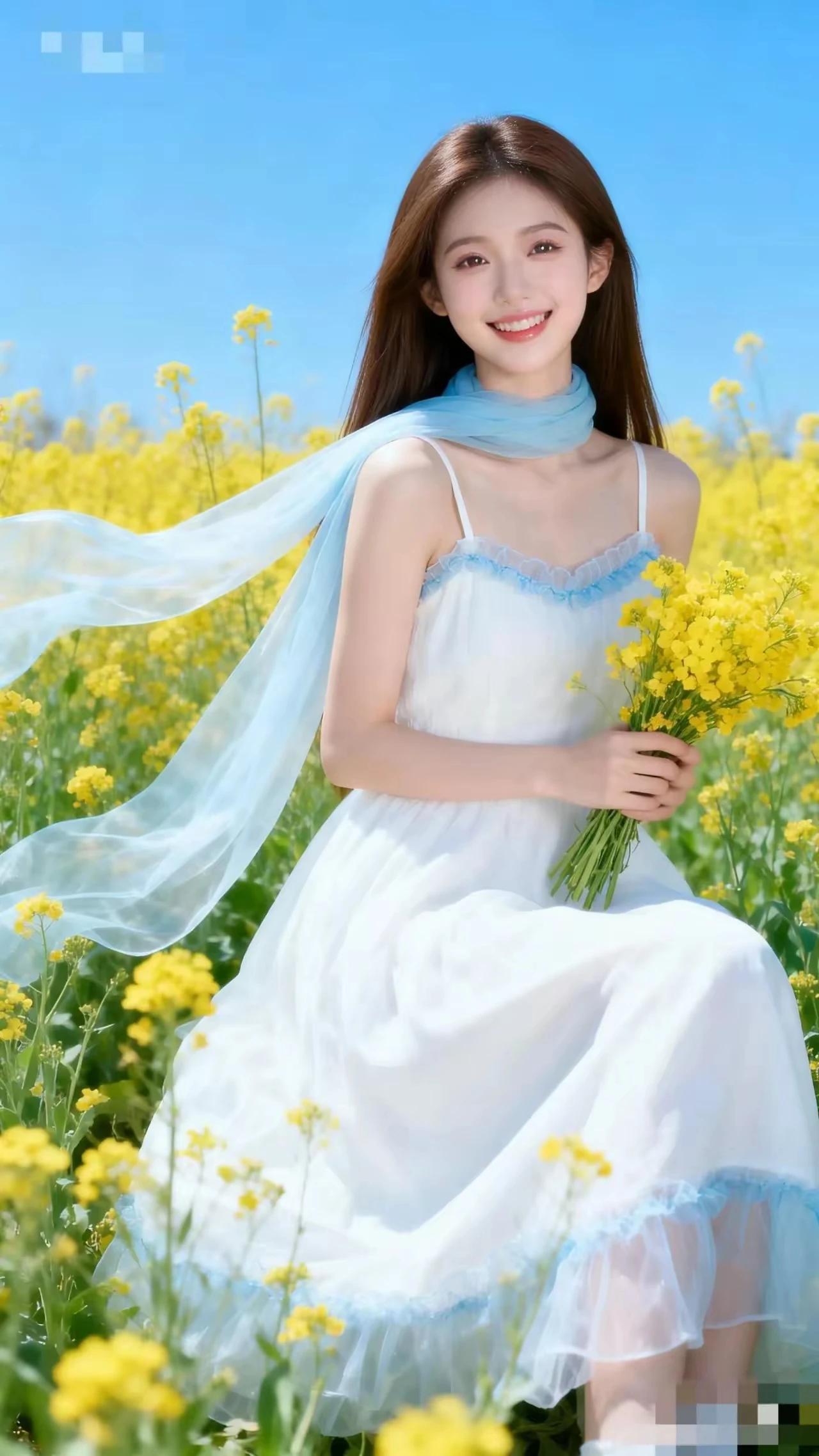 上联：晓露悄悄润繁花
下联：晚霞瑟瑟铺碧水