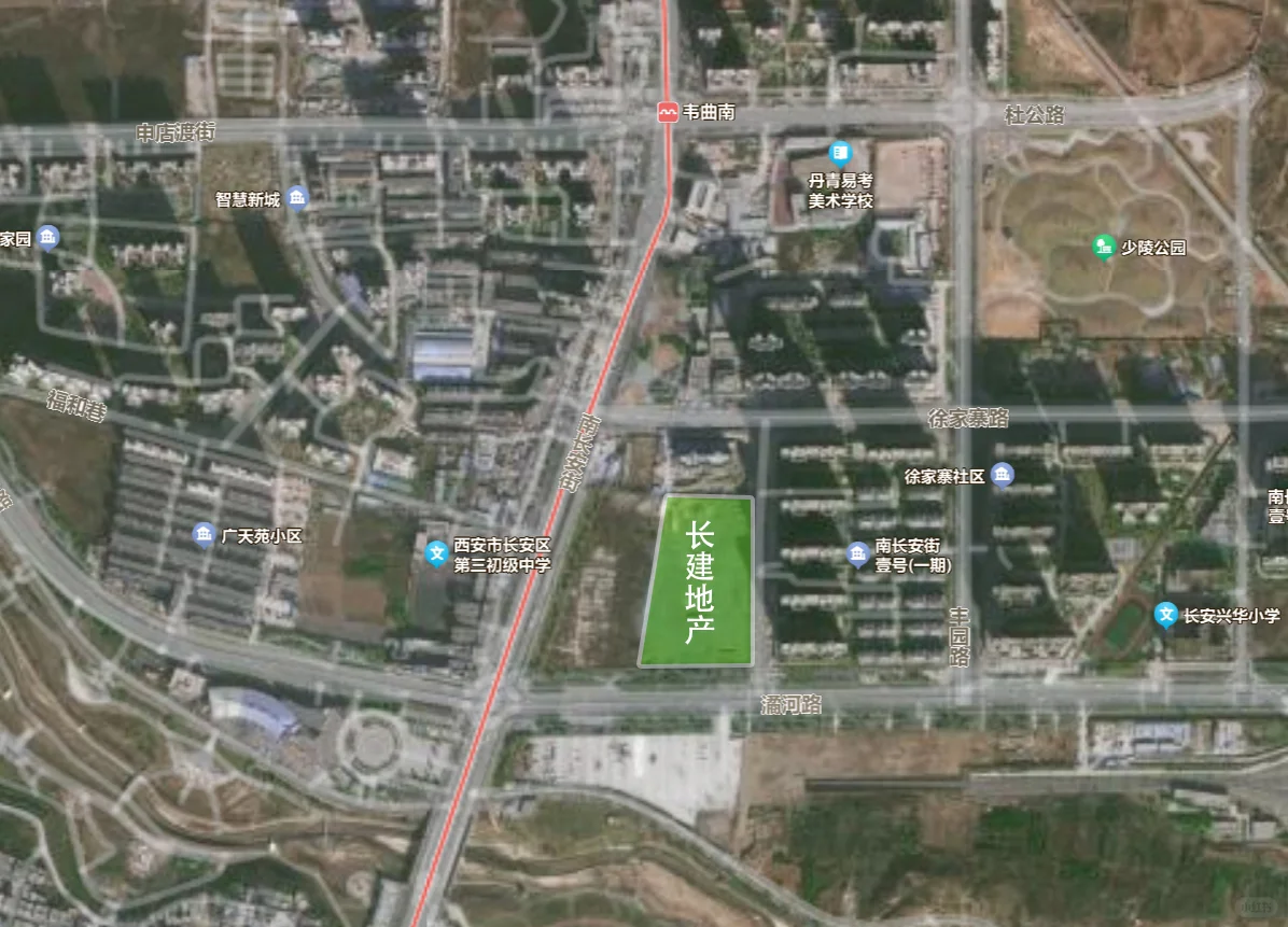 【老羊说楼市】长建地产摘地37.106亩，位于西安南长安街壹号以东......地...