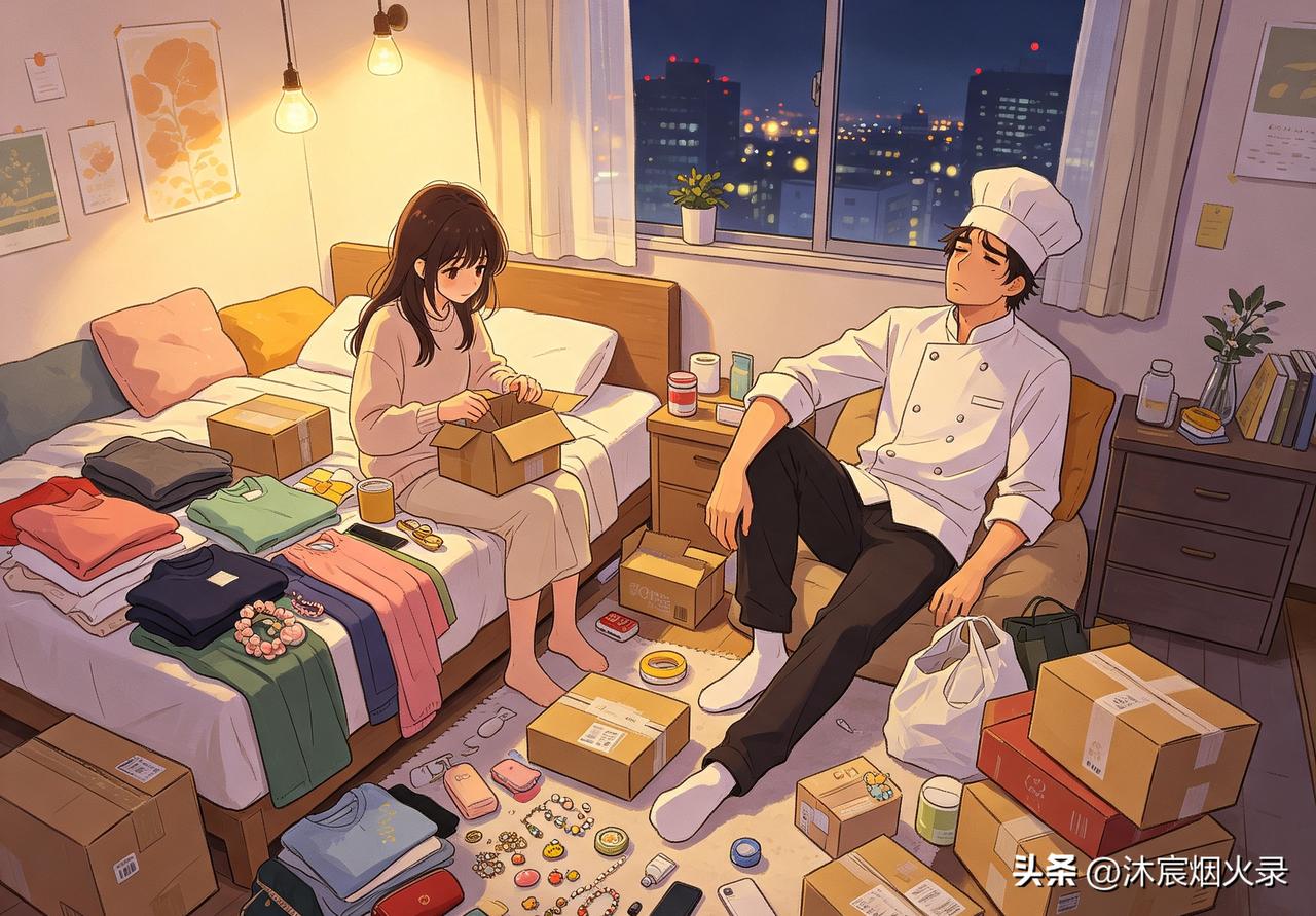 19岁后厨小伙能吃苦赚钱，女友却疯狂网购，婚前这样真合适？现在的年轻情侣谈恋爱，