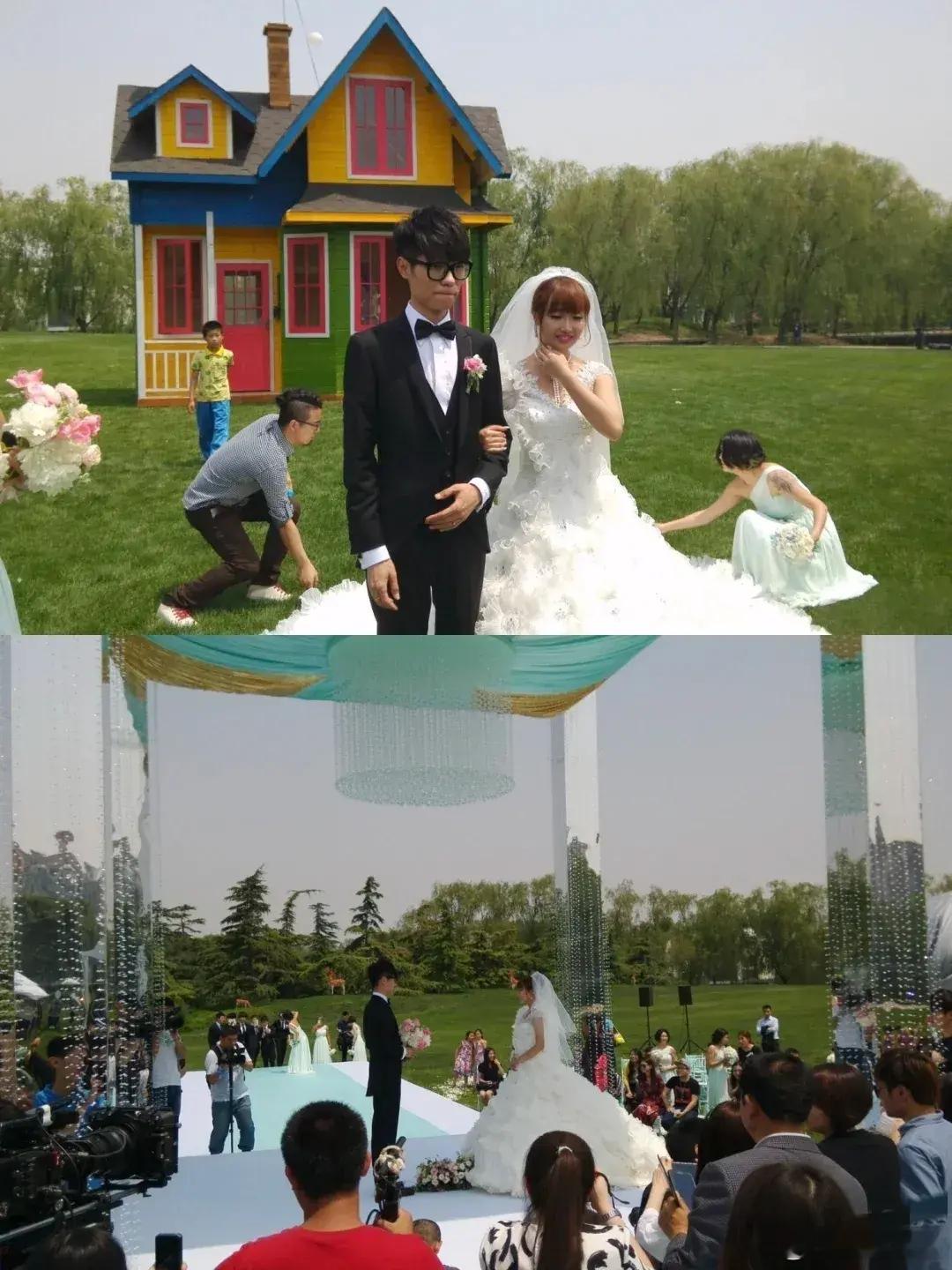 这就是麦琳口中说的裸婚？？小木屋据说是李行亮花了30多万自己设计打造的，婚礼花了