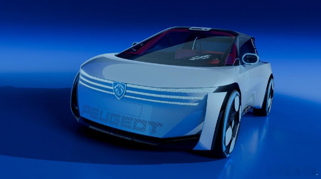 标致Polygon概念车，全新的设计语言+线控转向，设计师致敬标致传奇车型 20