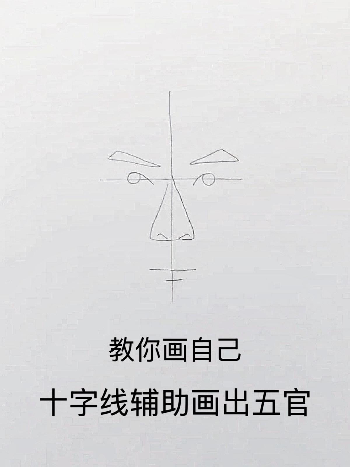 教你画自画像吴彦祖 画画教程 手绘过程