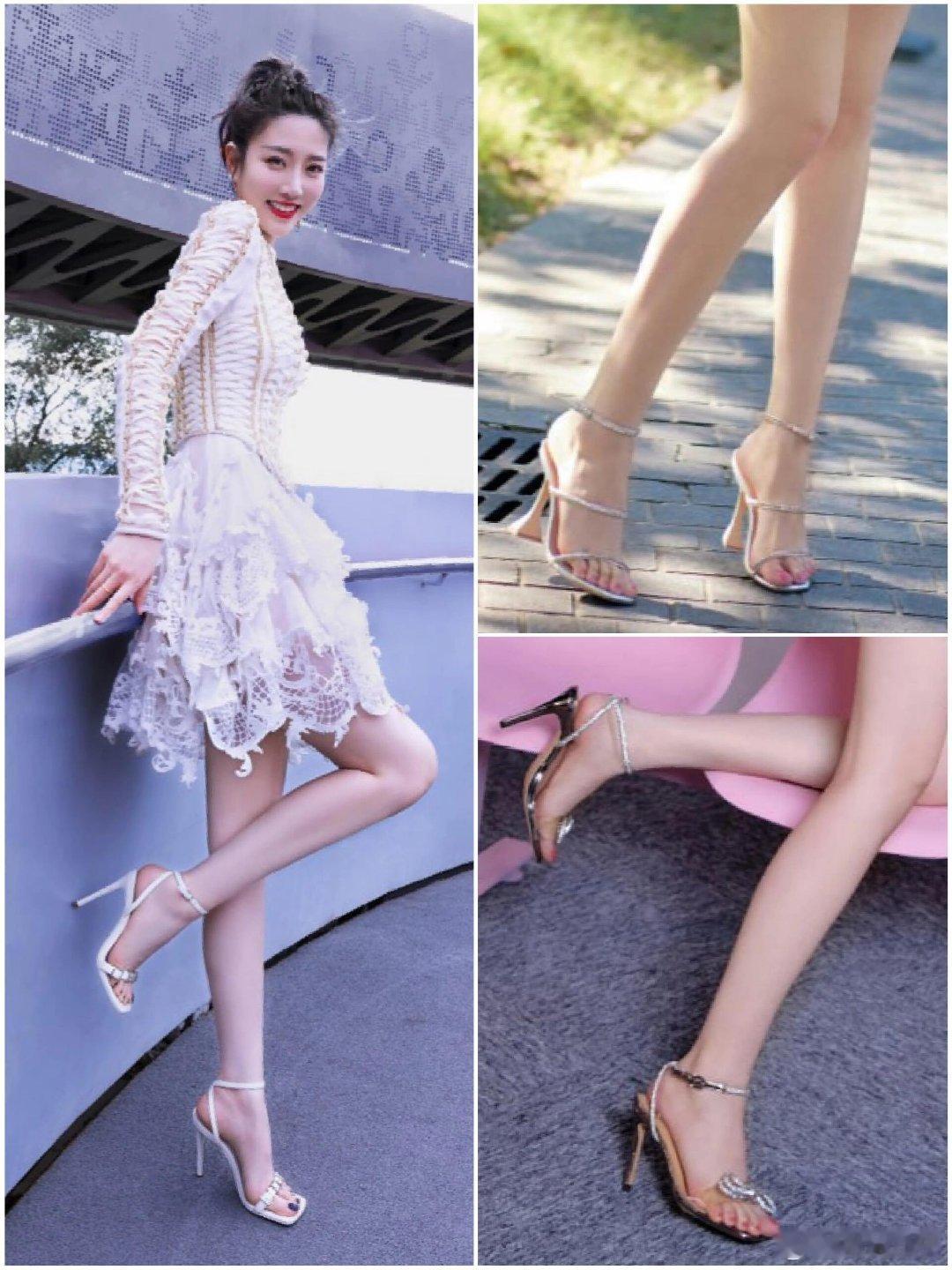 美jio女神 张纯烨见过脚踝好看的，没见过这么像艺术品的！连脚后跟都温润如玉！ 