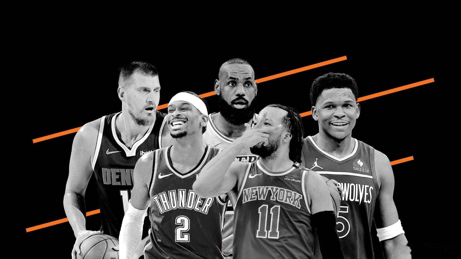 在最近更新的Ringer百大球员榜单中火箭队球员有6人入选！（括号内是最近3期的