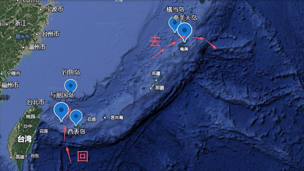 解放军133编队返航，回来时没走横当水道，高市早苗还没意识到：我军已完成一箭三雕