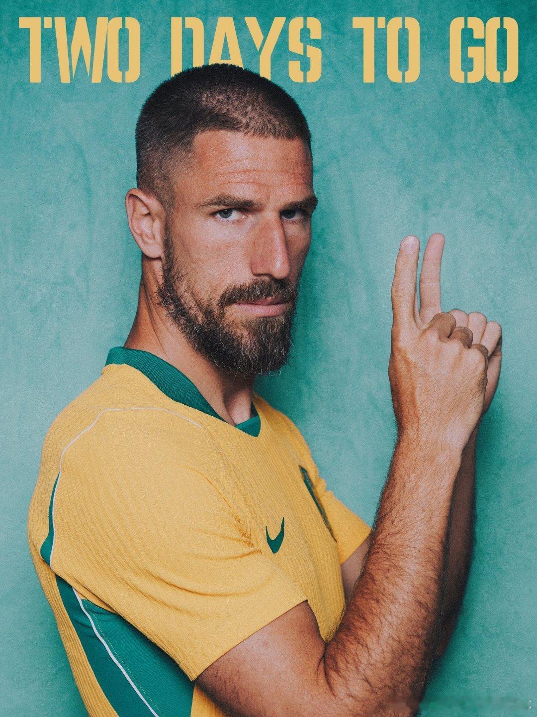 今天距澳大利亚队首场 2026美加墨世界杯 小组赛还有2天。GoSocceroo