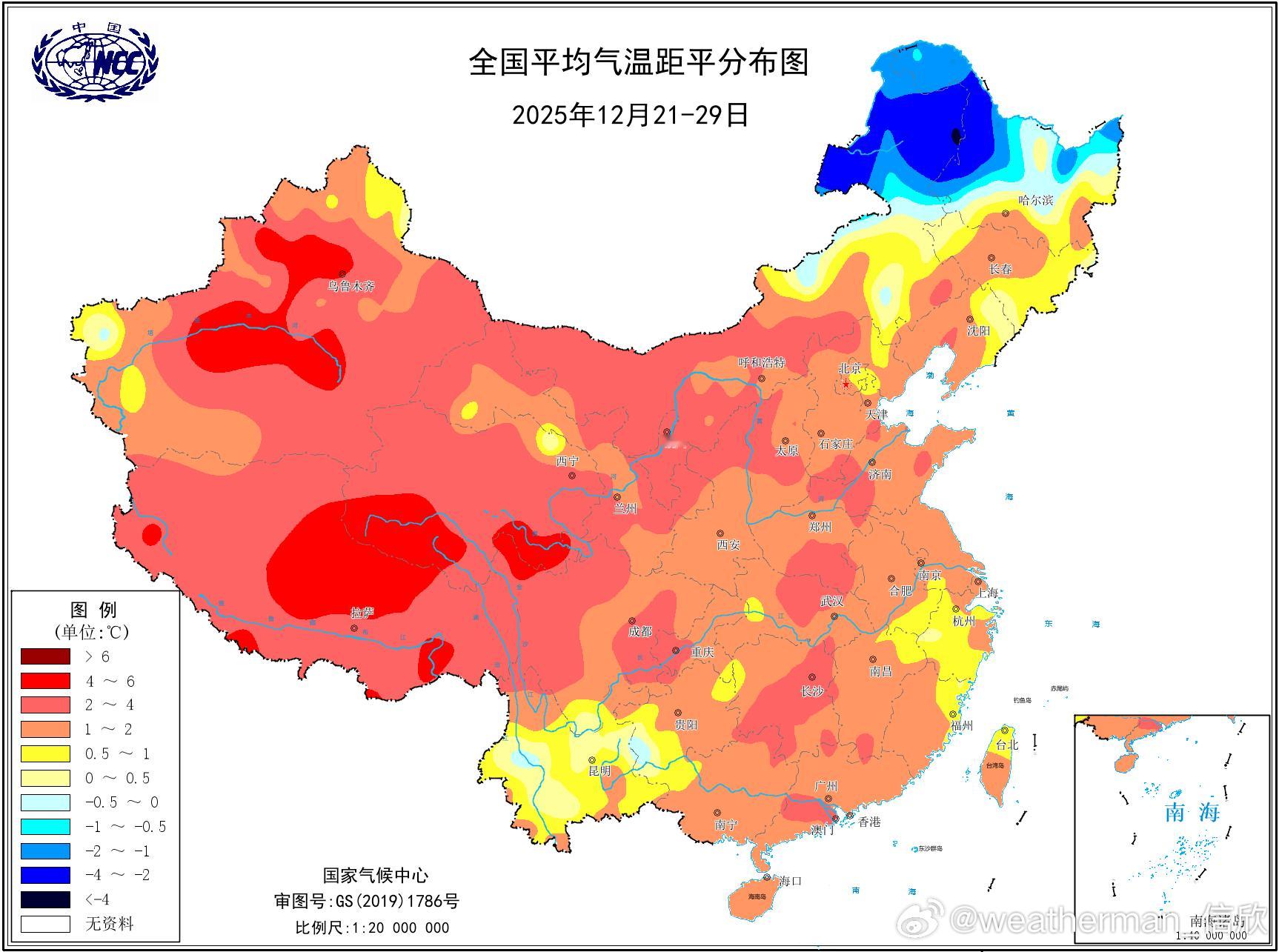 【一九暖】冬至开始数九，今冬一九（12月21日-29日）除了内蒙古东北部、黑龙江