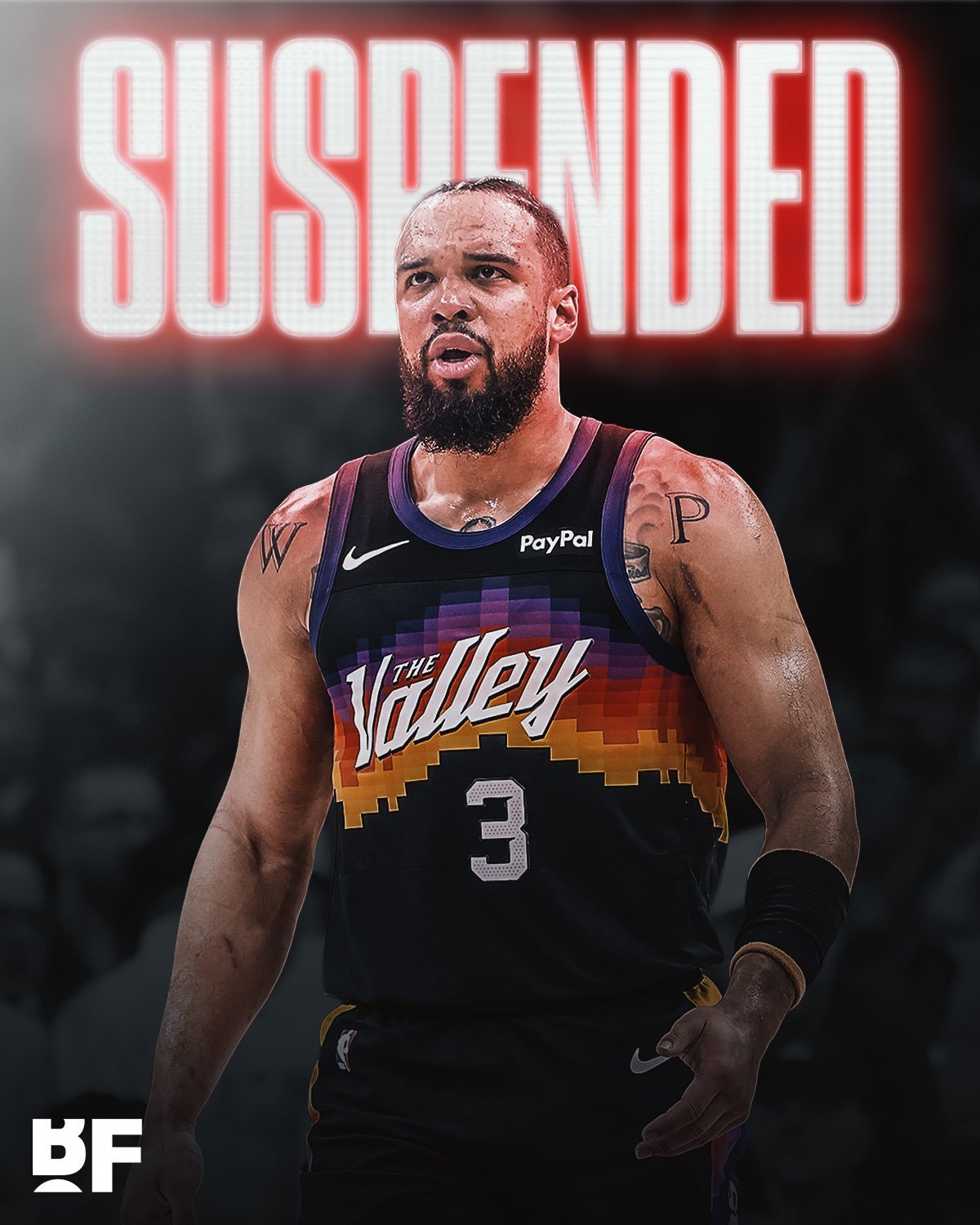 狄龙·布鲁克斯本赛季累积16个T被自动停赛一场，上一位全明星周末前技犯达到自动停