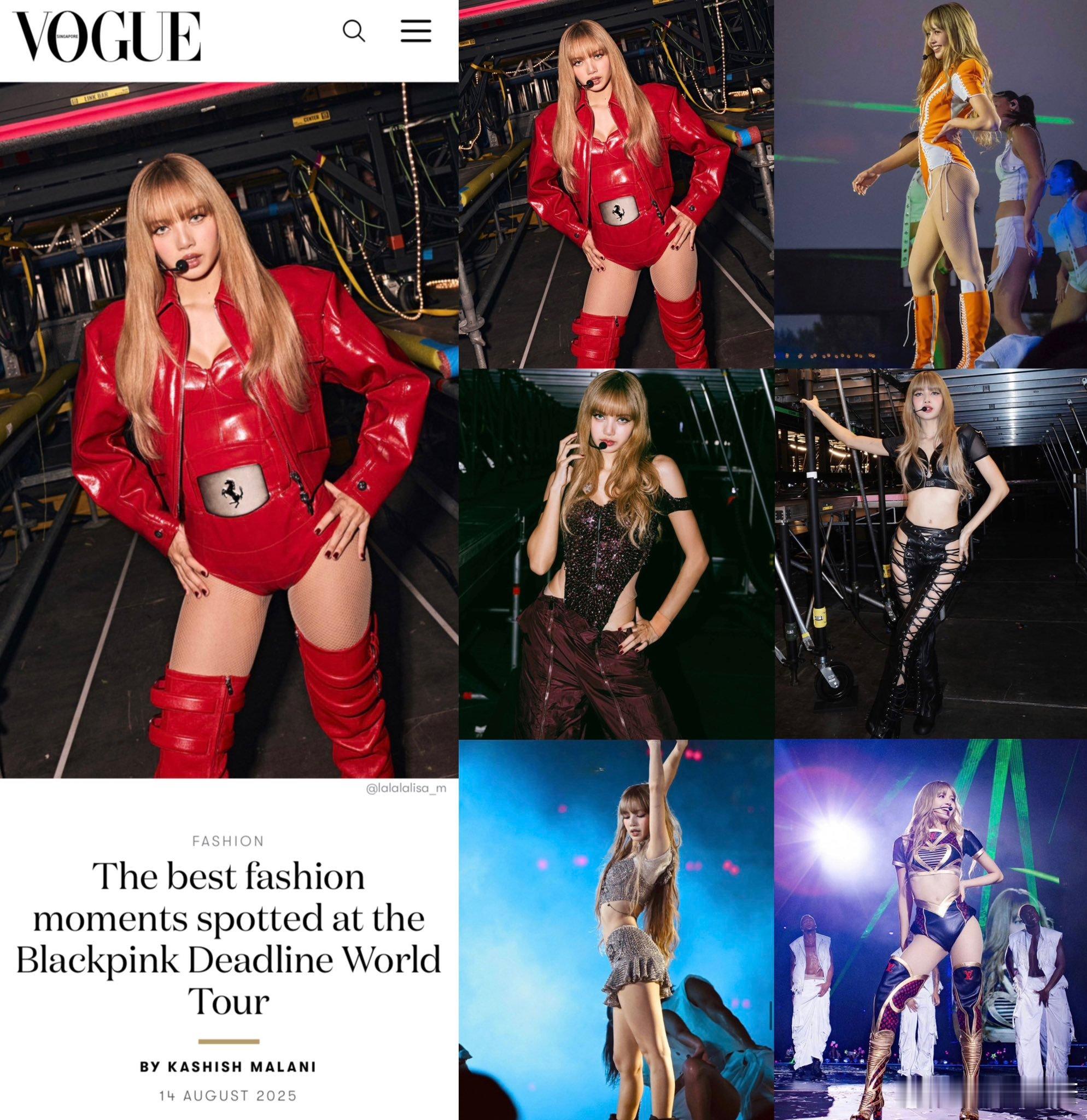 lisa｜lisa kpop女永一  VOGUE Singapore评选BLAC