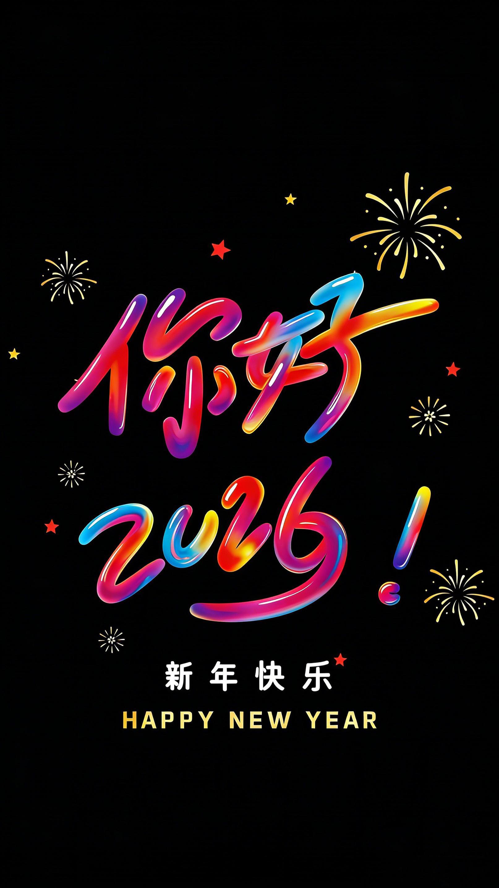 新年快乐  2026新的一年来了，祝福我的粉丝祝福大家 天天开心 暴富暴美暴瘦 