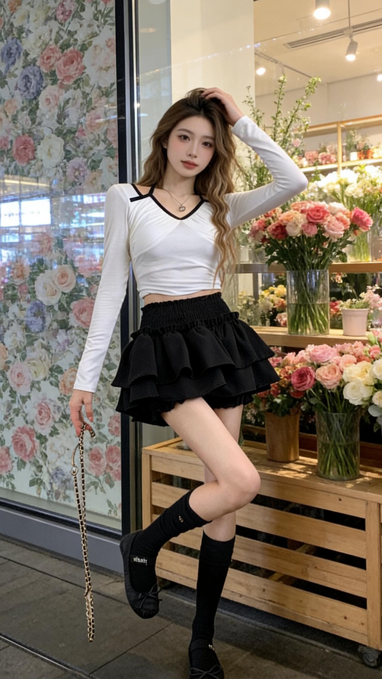 用粉彩风打开春天美女感拉满的春装测评分享我的早春美女感漂亮衣服春日女友感穿搭拿捏