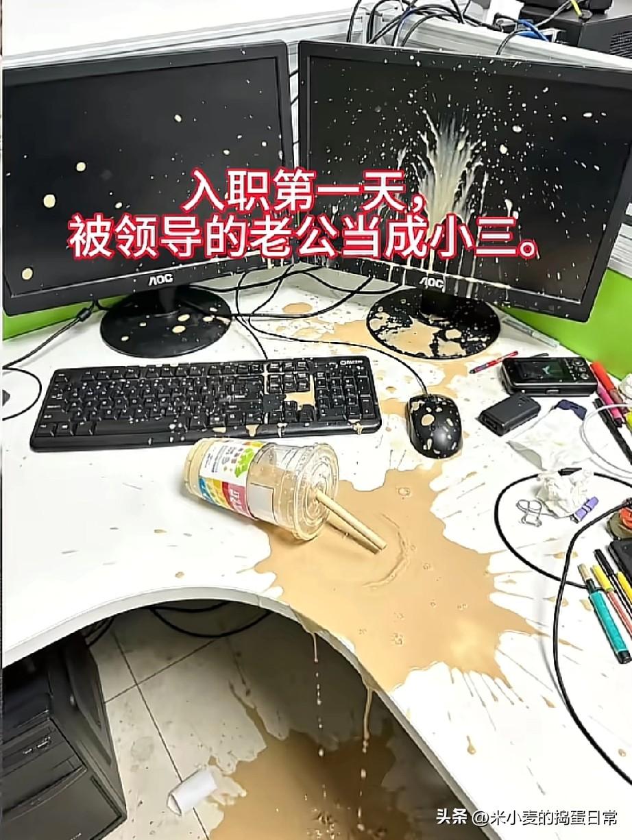 入职第一天，还被当成了小三!
 
家人们，谁懂啊！今天入职第一天，我还没来得及熟