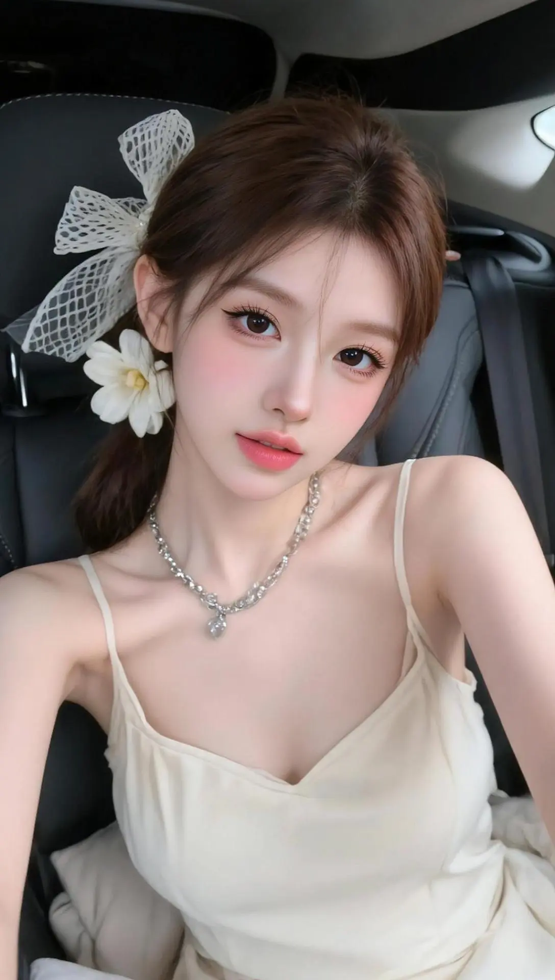 AI清新车内自拍 ai创作 玩法合伙人计划 我在拍特效 AI写真