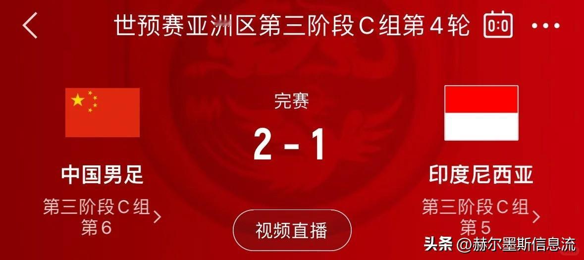 国足取得 18 强赛首胜仍排名垫底，4 轮 3 分净胜球 -9，国足出线可能性有