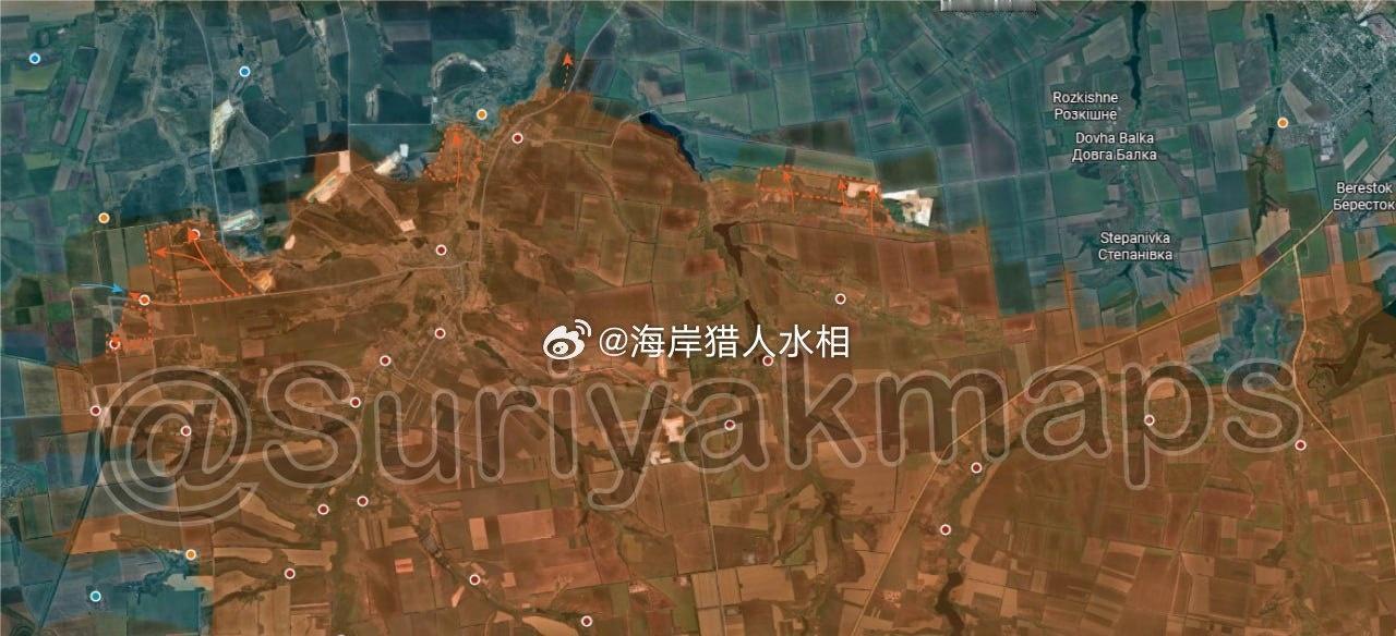 俄乌局势第1416至1417天：

沙霍沃战线局势：过去四天，俄军成功控制托列茨