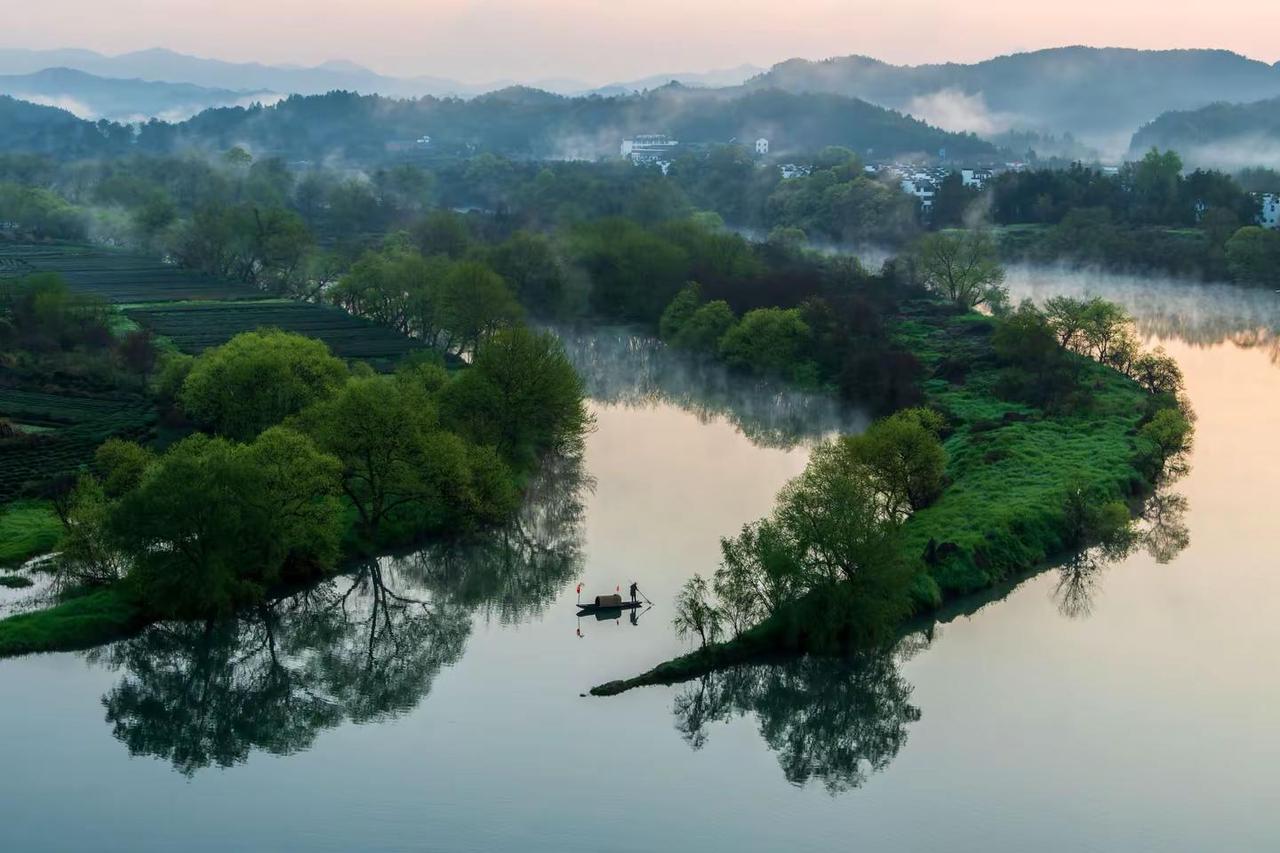 婺源月亮湾。婺源月亮湾古诗词中的景色 古诗词中的美景 旅行摄影的诗意瞬间 诗词中