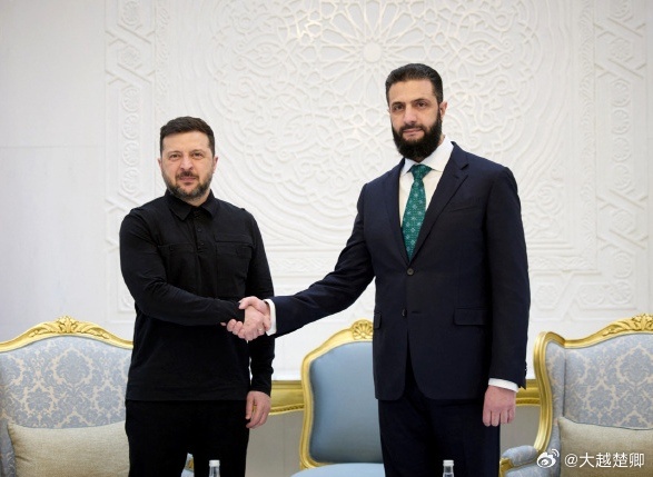 泽连斯基访问大马士革，与朱拉尼会晤。 