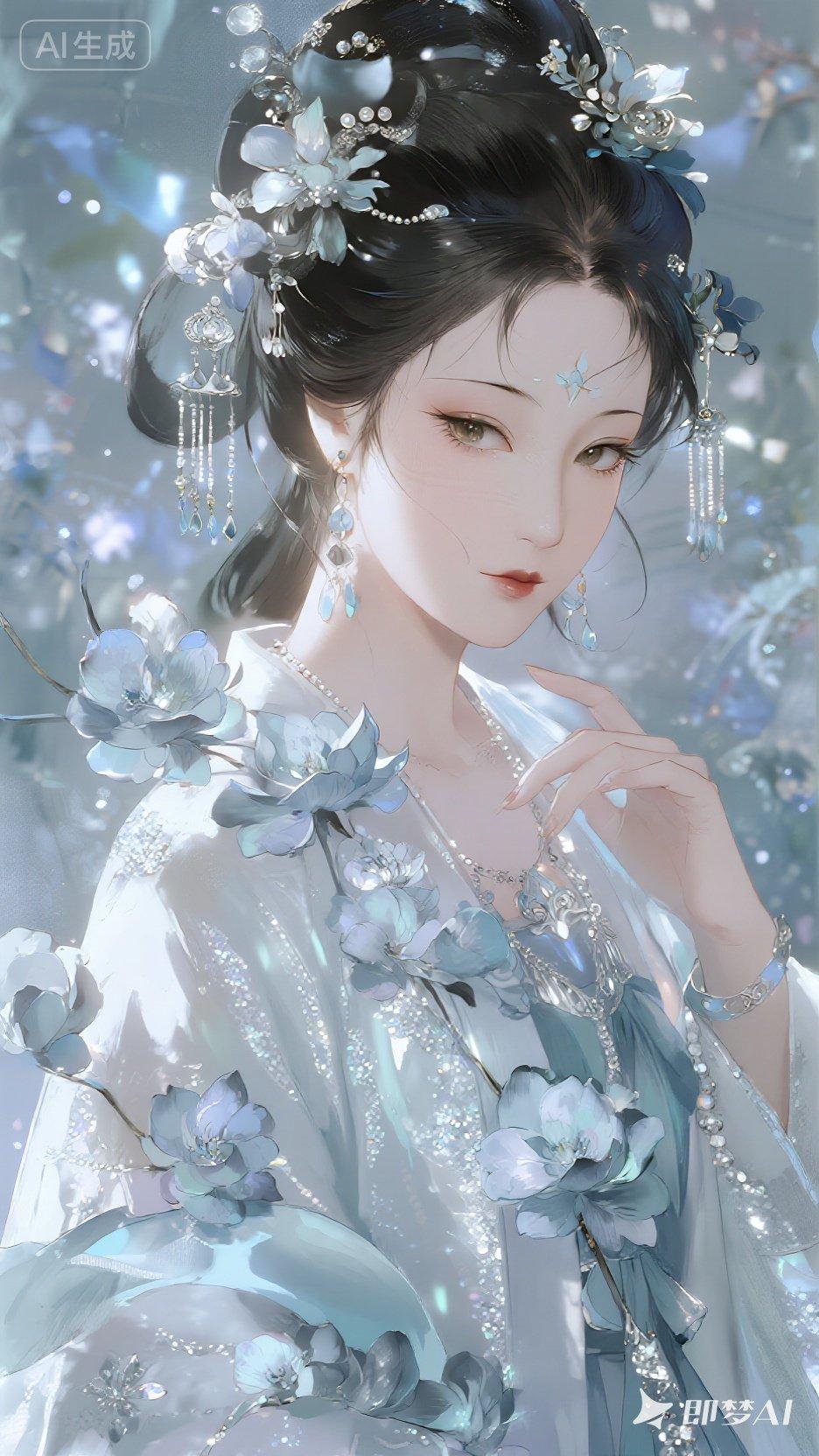 梦幻古风少女，花枝招展，唯美动人！