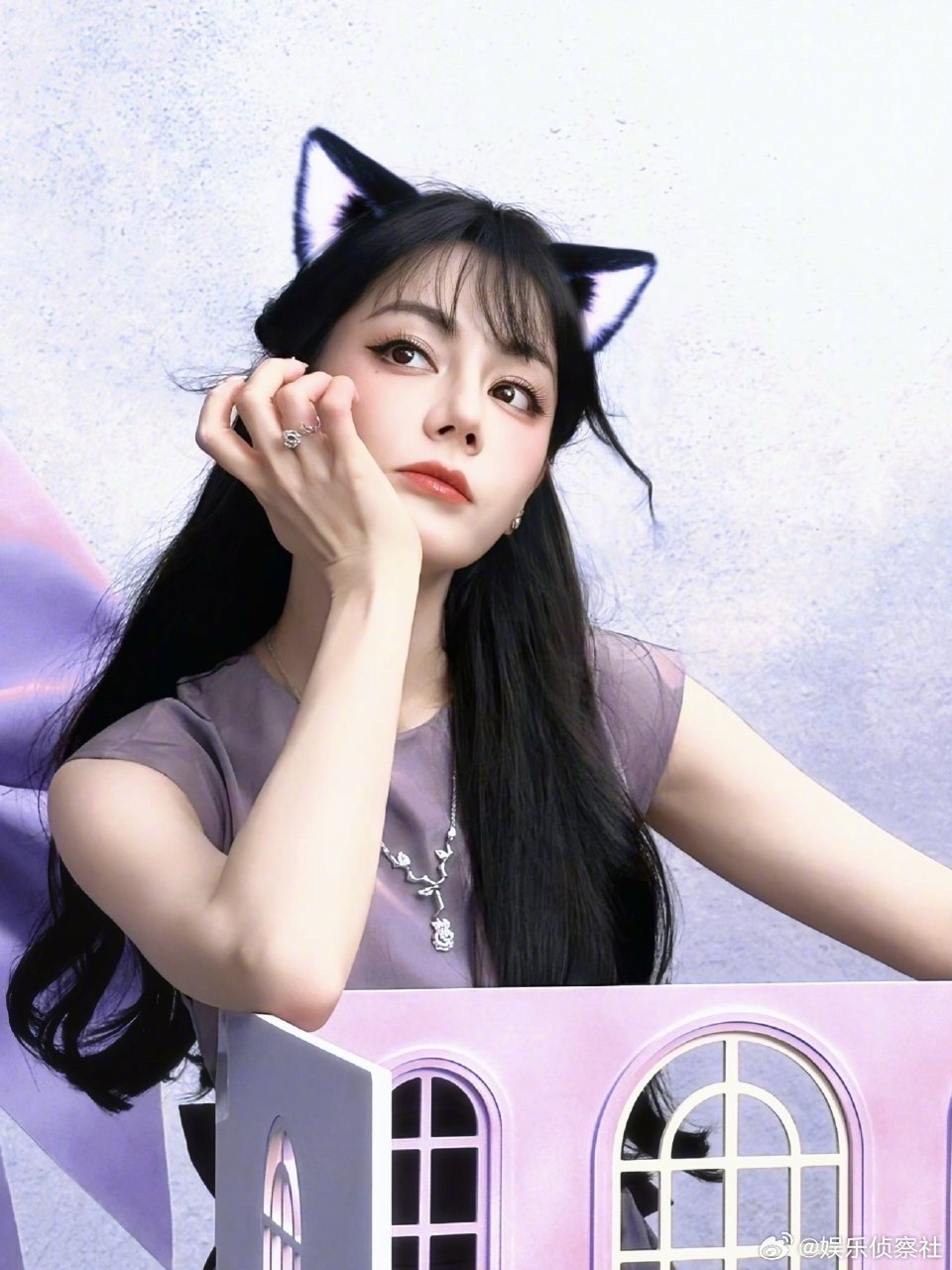 热巴姐姐🐱耳造型好美😻｜迪丽热巴[心] ​​​
