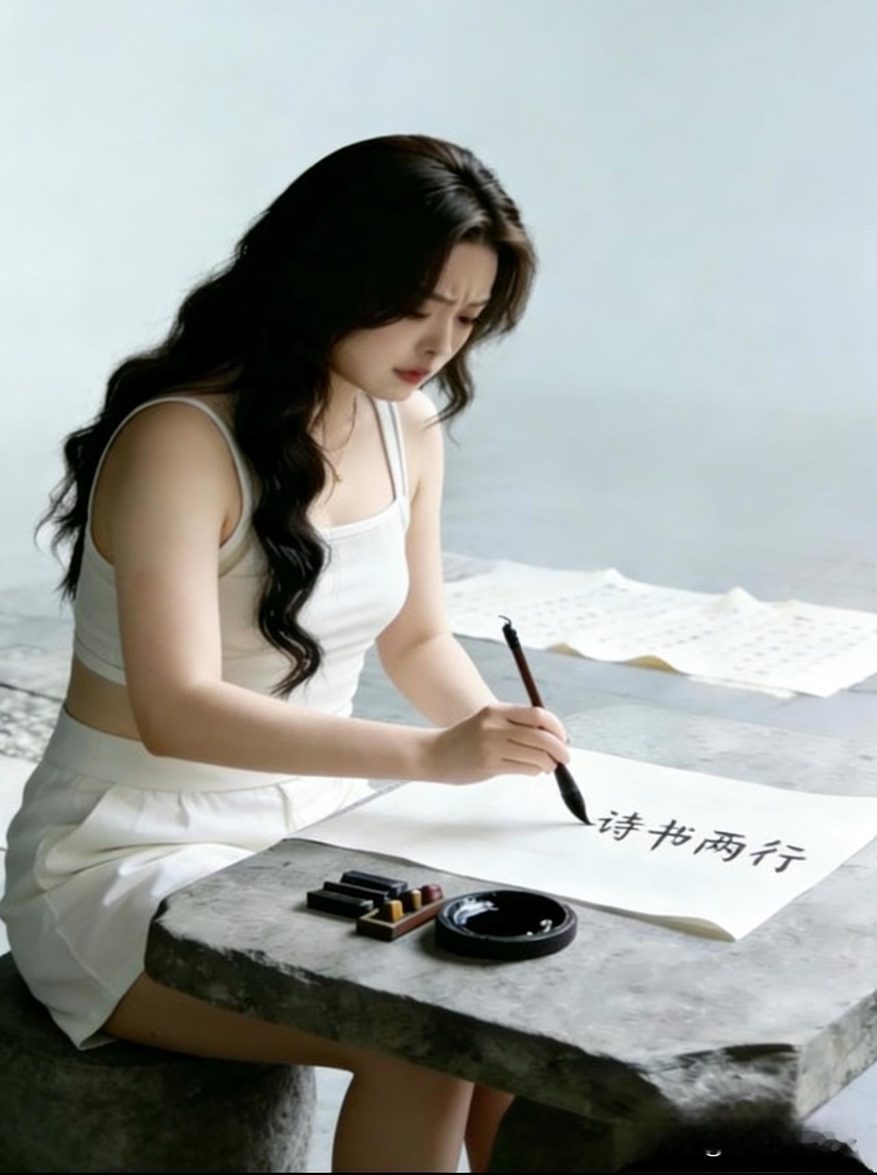 《心情》
流量上不去
摘句苦寻词
爆款何时来
心情有谁知
原创心情诗 
墨写心情