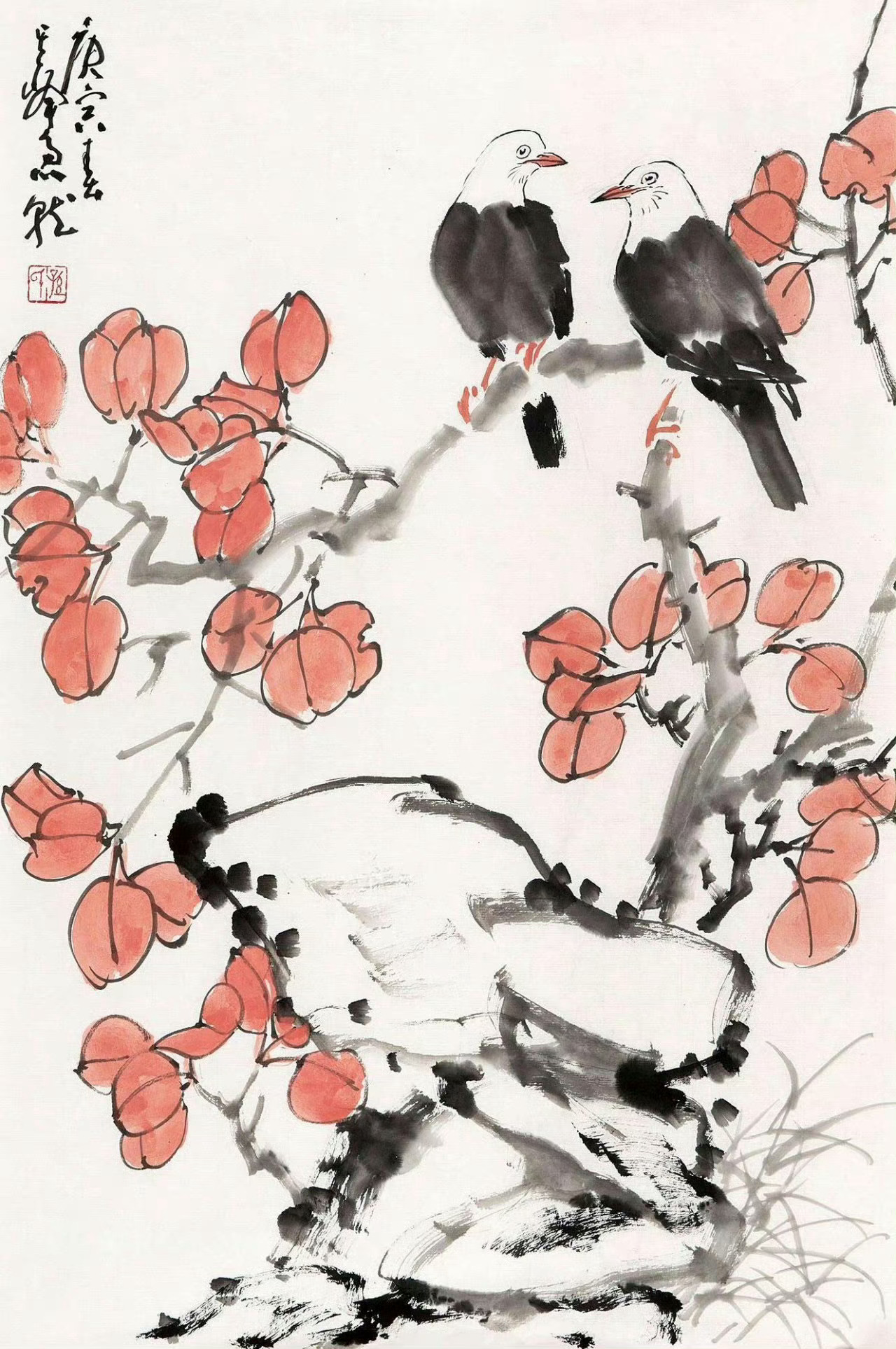 孙其峰笔下的秋色图 孙其峰，山东招远人，1920年生，国立北平艺专毕业。天津美术