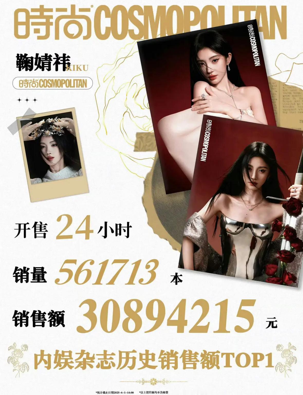 田曦薇的80w杂志销量是不是和鞠婧祎3000w杂志的邮费差不多 