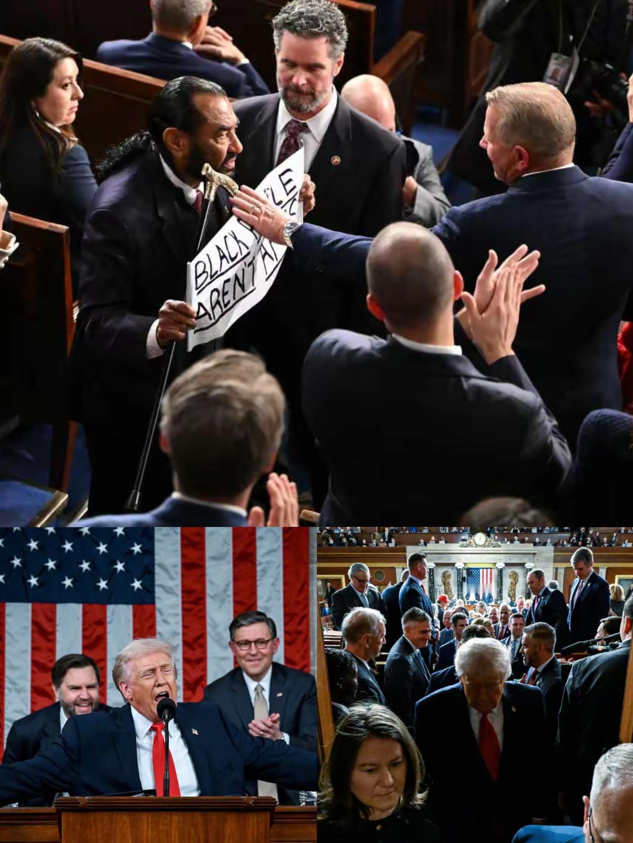 特朗普果然厉害，又创下一项美国记录。
     在昨天的美国国会大厦，特朗普热情