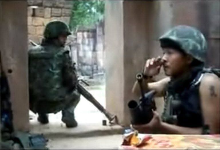 在那段流传很广的2011年泰柬冲突塔桂寺战斗的视频中出现的那名泰国陆军特战司游骑