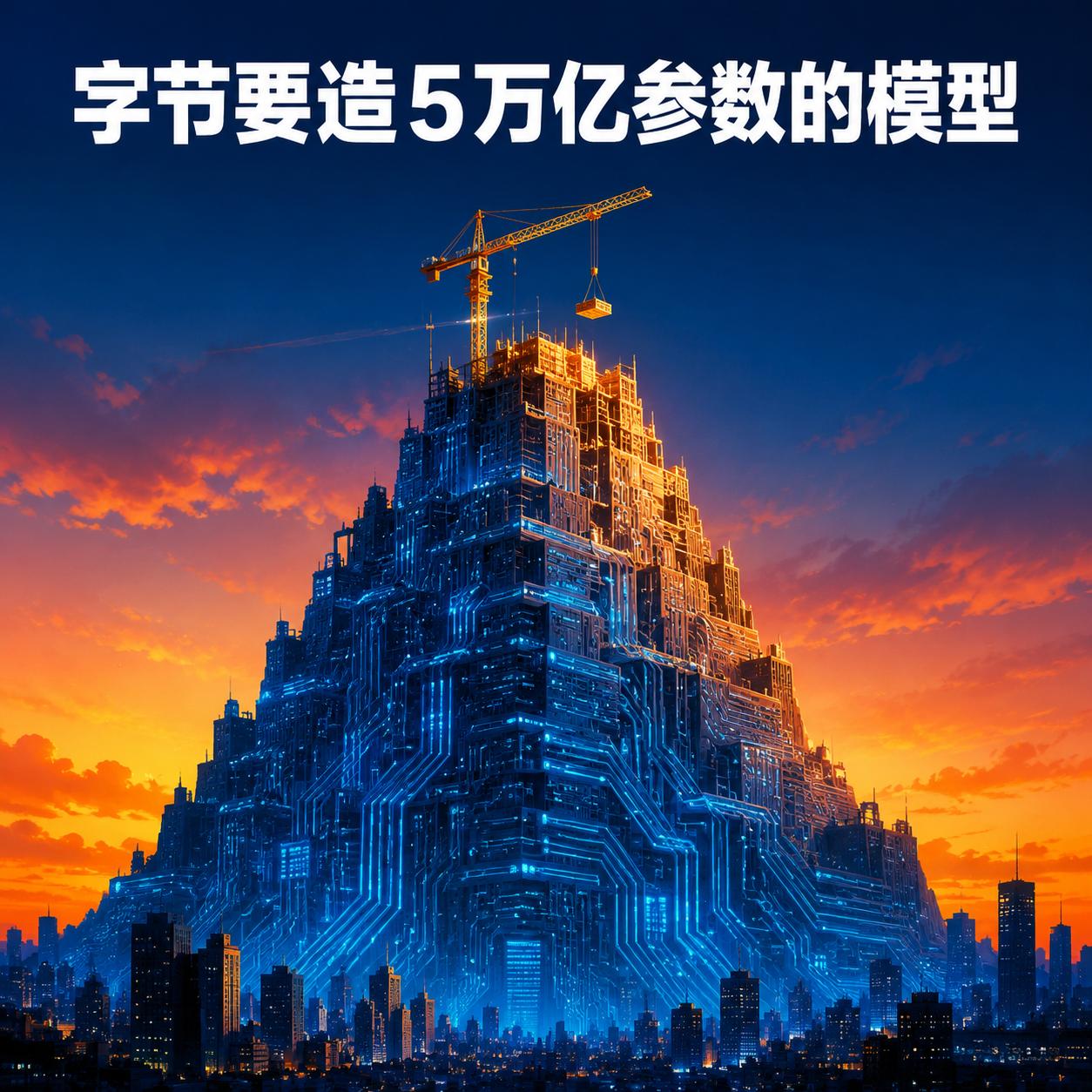 字节正在论证一个5万亿参数的AI模型——目前国内已知规划里最大的。

5万亿什么
