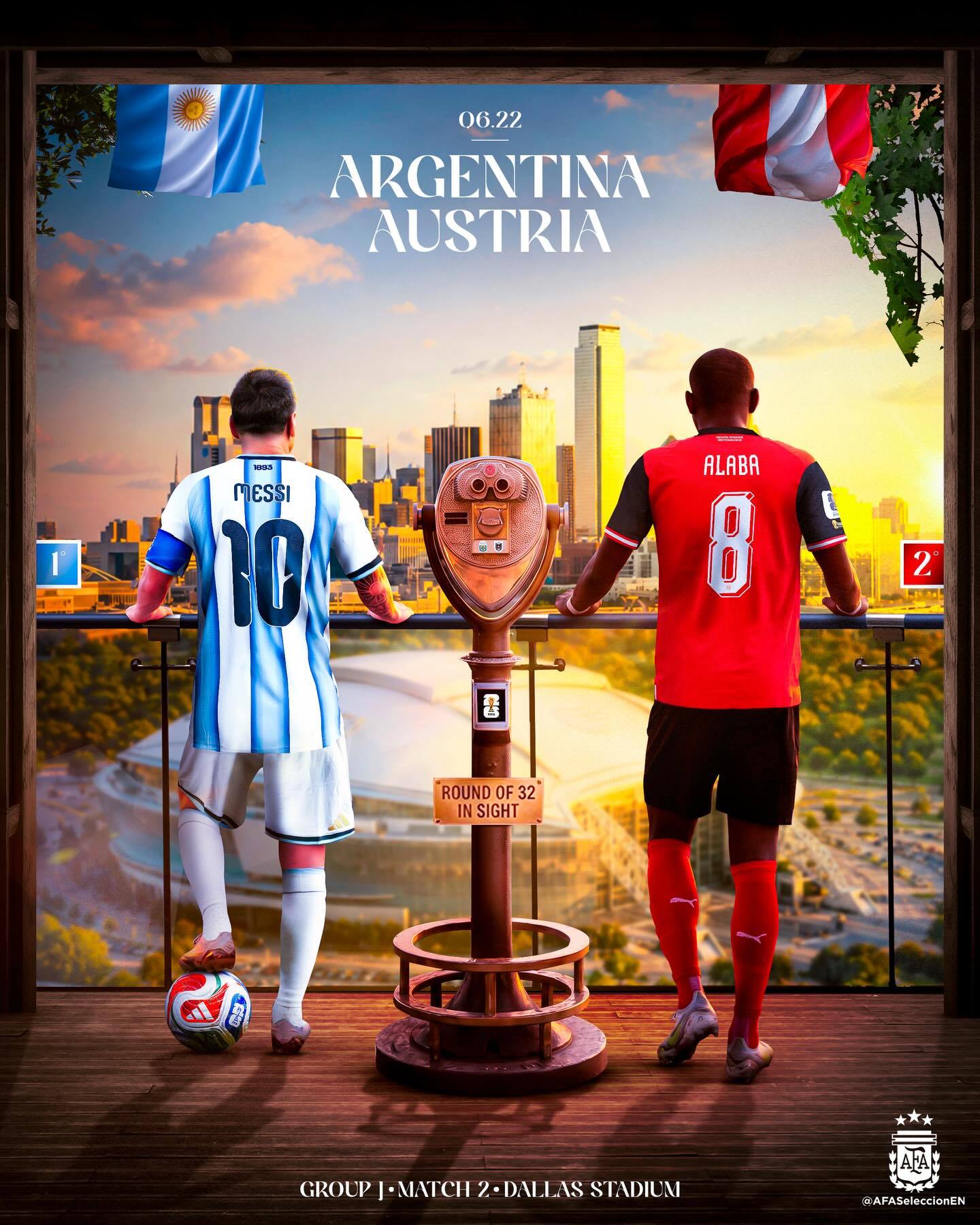 【明日比赛日看梅西🐐】🏆 世界杯小组赛J组第2轮⚽️ 阿根廷vs奥地利🏟️