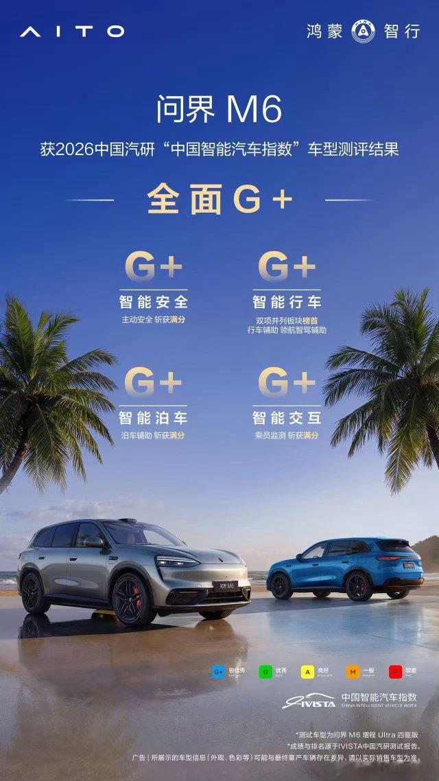 国内权威第三方测评IVISTA中国智能汽车指数2026年最新成绩出炉，新锐智慧S