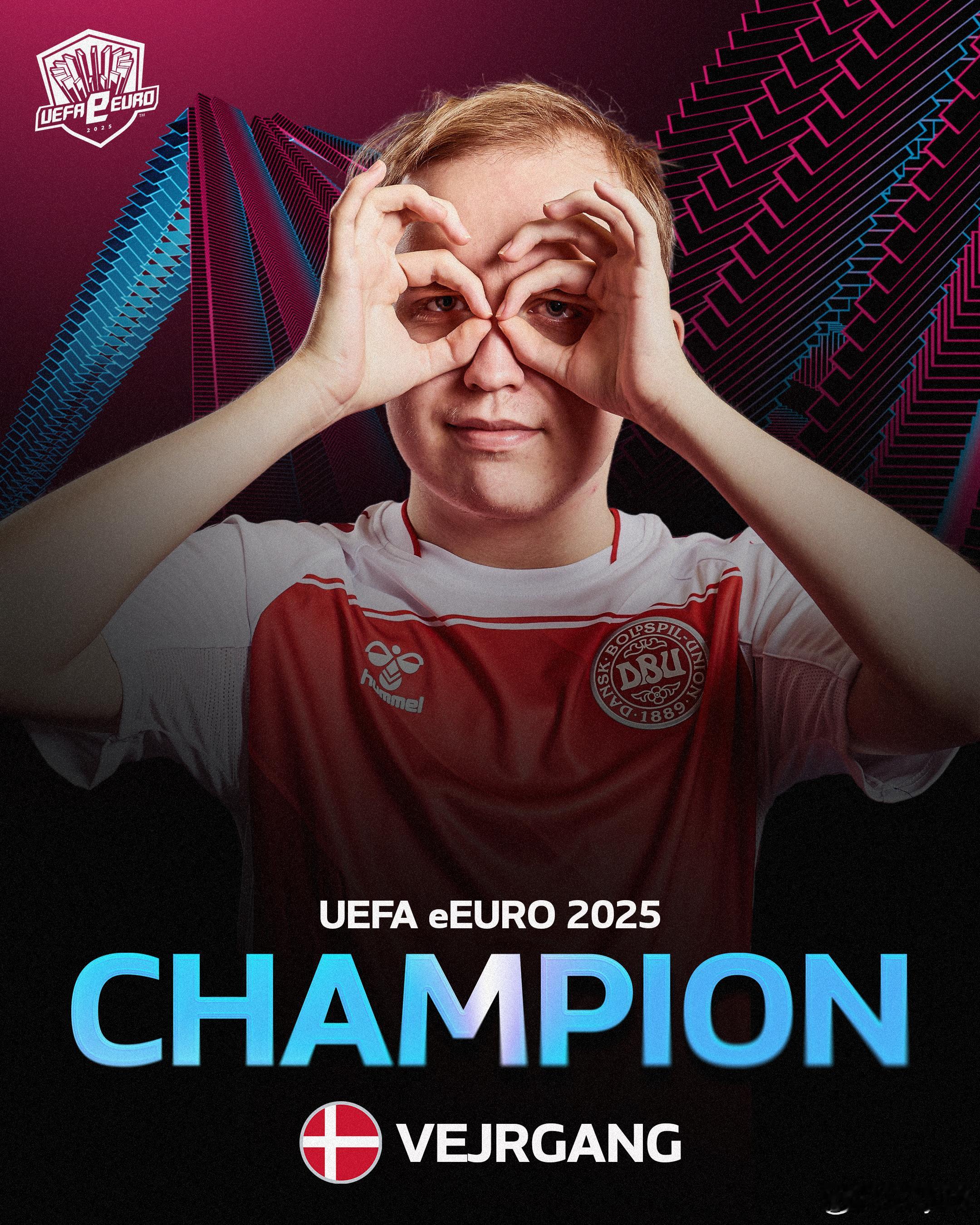 昨晚UEFA eEuro 2025 电竞欧洲杯冠军产生。🇩🇰丹麦电竞国家队的