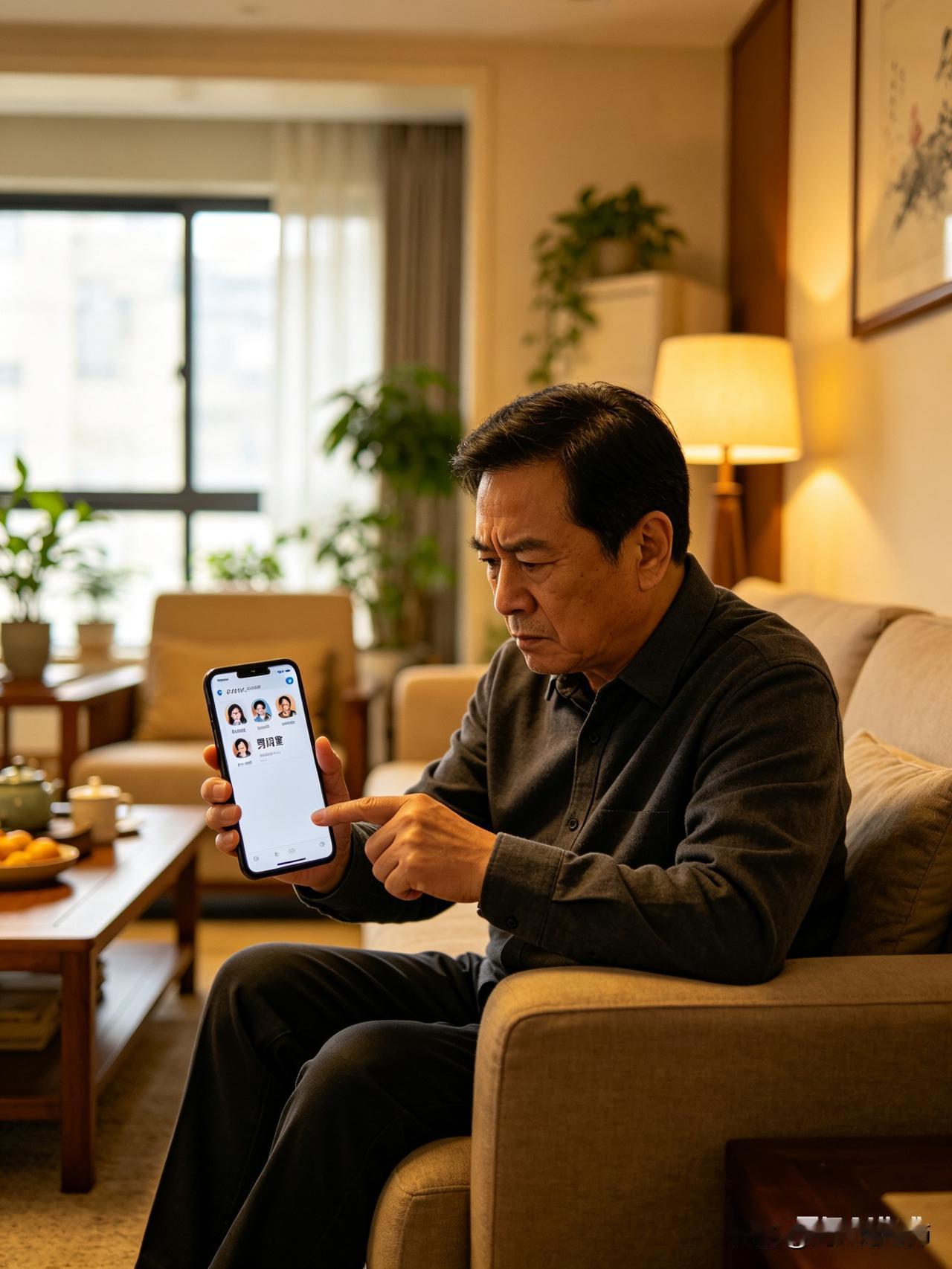 沈叔在家族群“沈家大院”里威望极高，群里囊括了兄弟姐妹、侄辈孙辈，百十口人热热闹