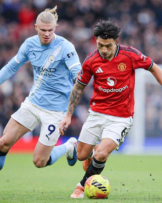 【状态低迷】曼联2比0曼城 ，蓝月亮前锋哈兰德已经连续7场没有非点球进球了（近7