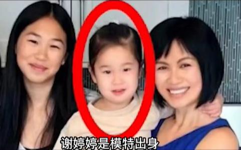 这是谢贤的外孙女，也就是谢婷婷的女儿，小家伙长得非常可爱！不论是爷爷奶奶，还是谢