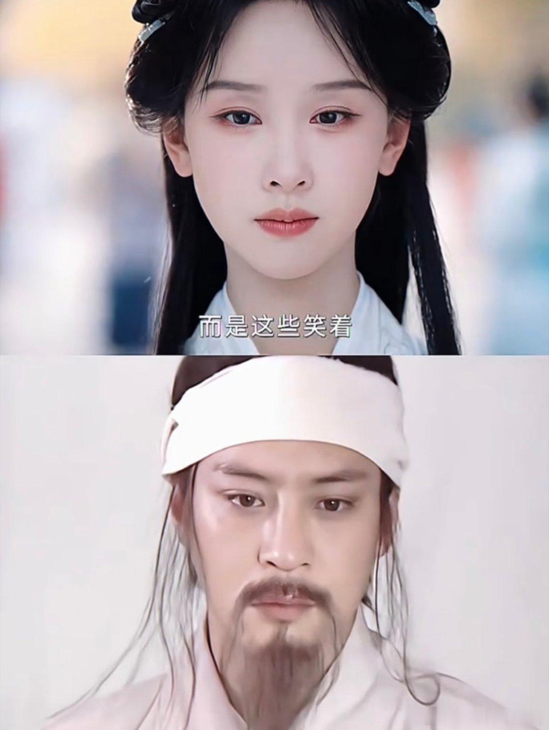 电视剧集翘楚虎父无犬女！爹爹也是个美男老演员光看眼睛就能体会到想表达的情感 