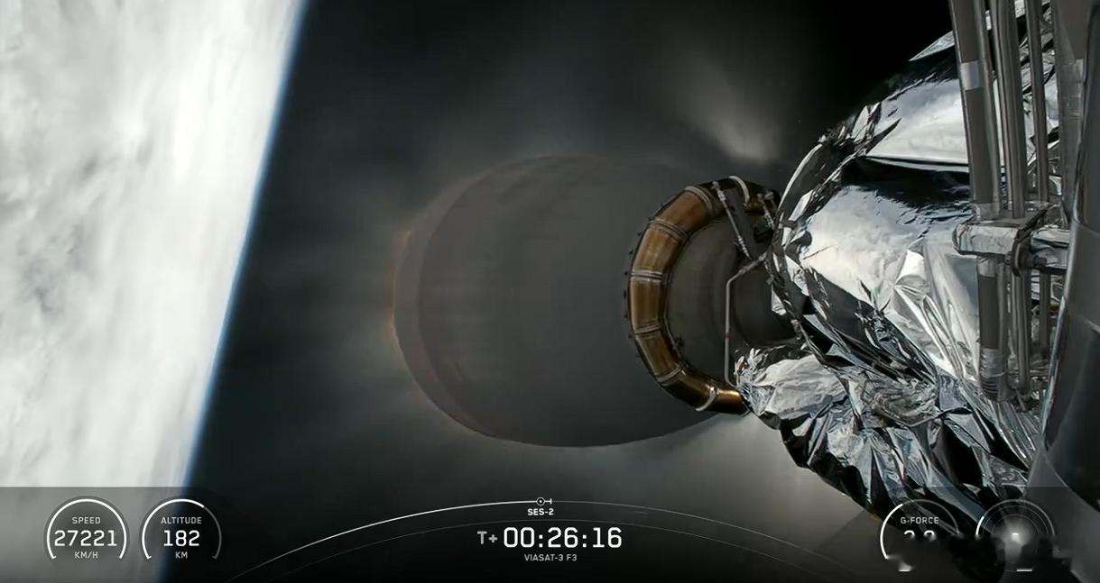 spacex猎鹰重型火箭 二级二次点火 