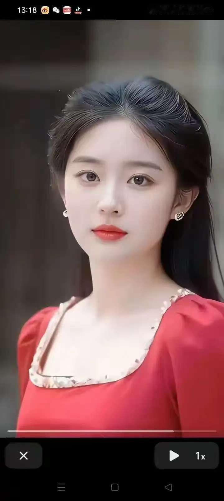 优雅红衣少女，惊艳时光的美丽瞬间💝🍒🌱🌸