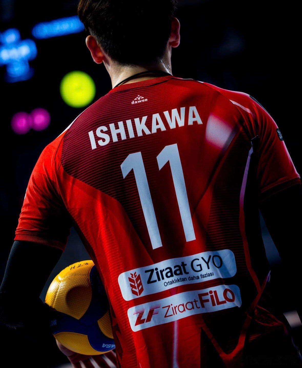 中国男排[超话] 🔴⚪️ 石川祐希将在 农业银行俱乐部身披 11 号球衣。 ​