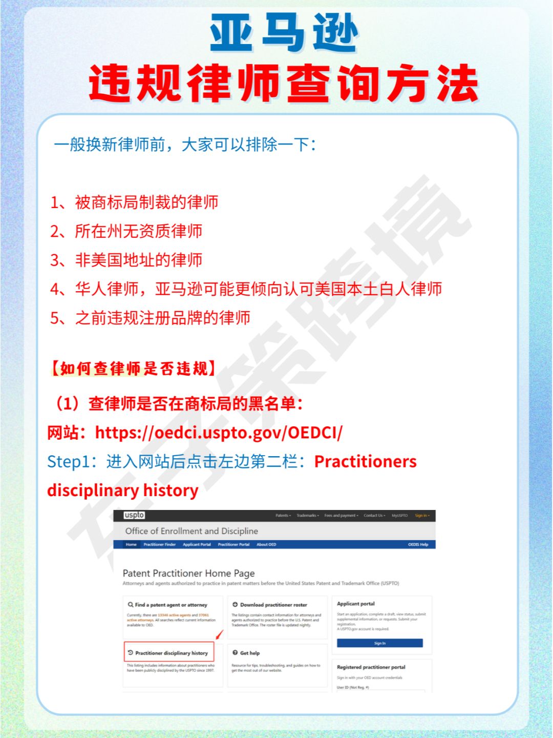 4张 手把手教你查询亚马逊违规律师！