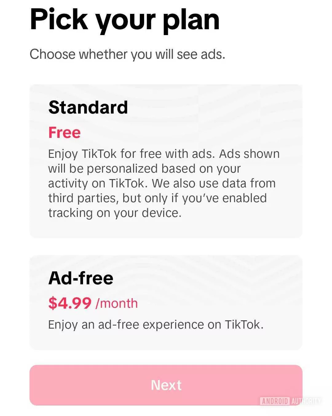 TikTok 在海外开启了 4.99 美金一个月无广告的测试体验，估计不久后正式