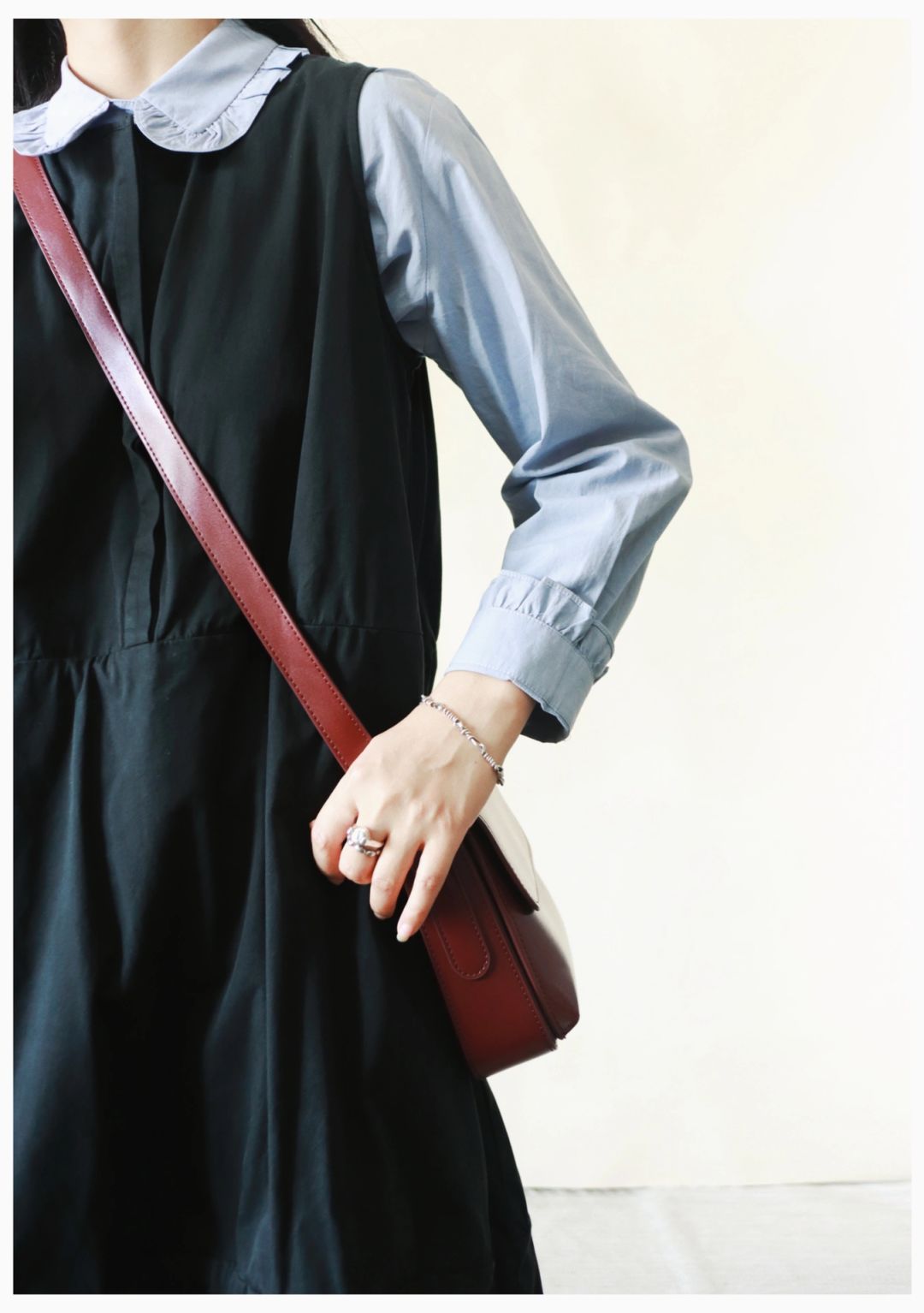 ☁️背心裙+衬衫的组合就是穿不腻！