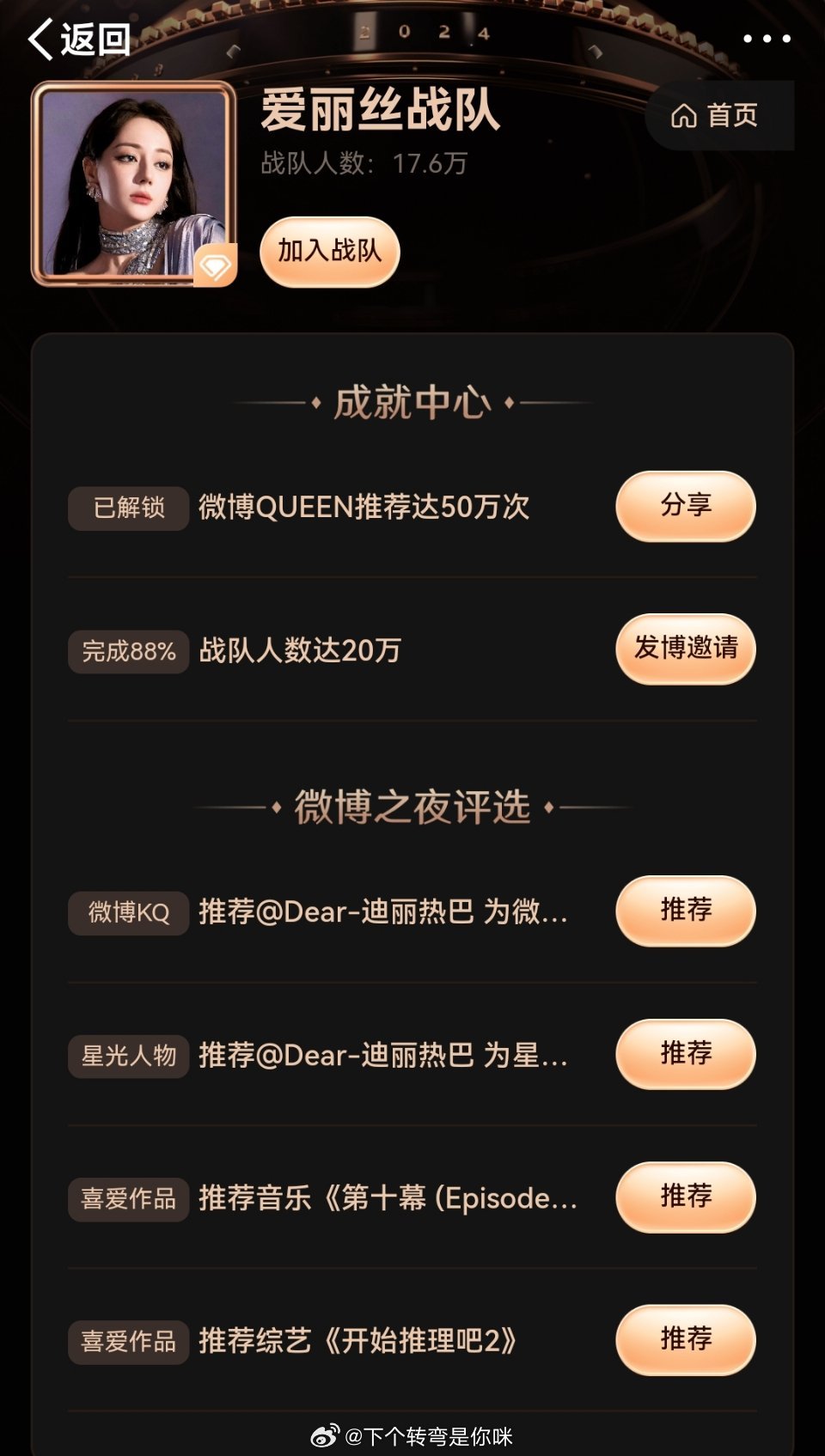 迪丽热巴  你巴姐不愧是你巴姐，女顶这么多年了爱丽丝还这么多。 