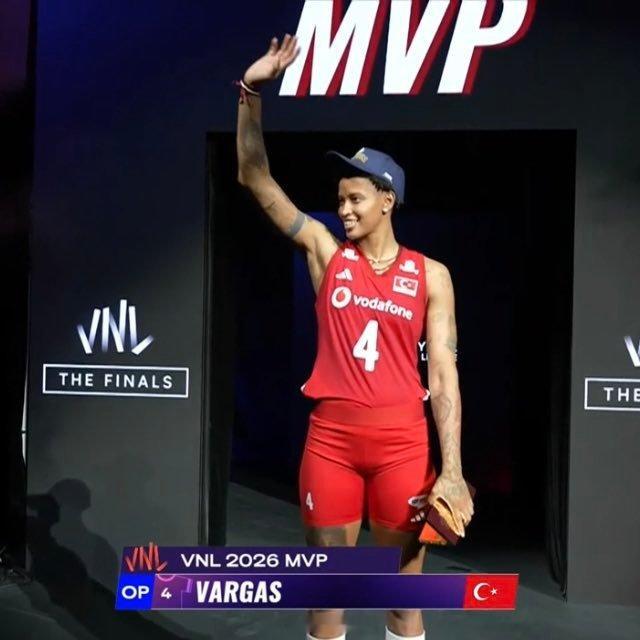 女排2026年世界女排联赛 MVP：瓦尔加斯 