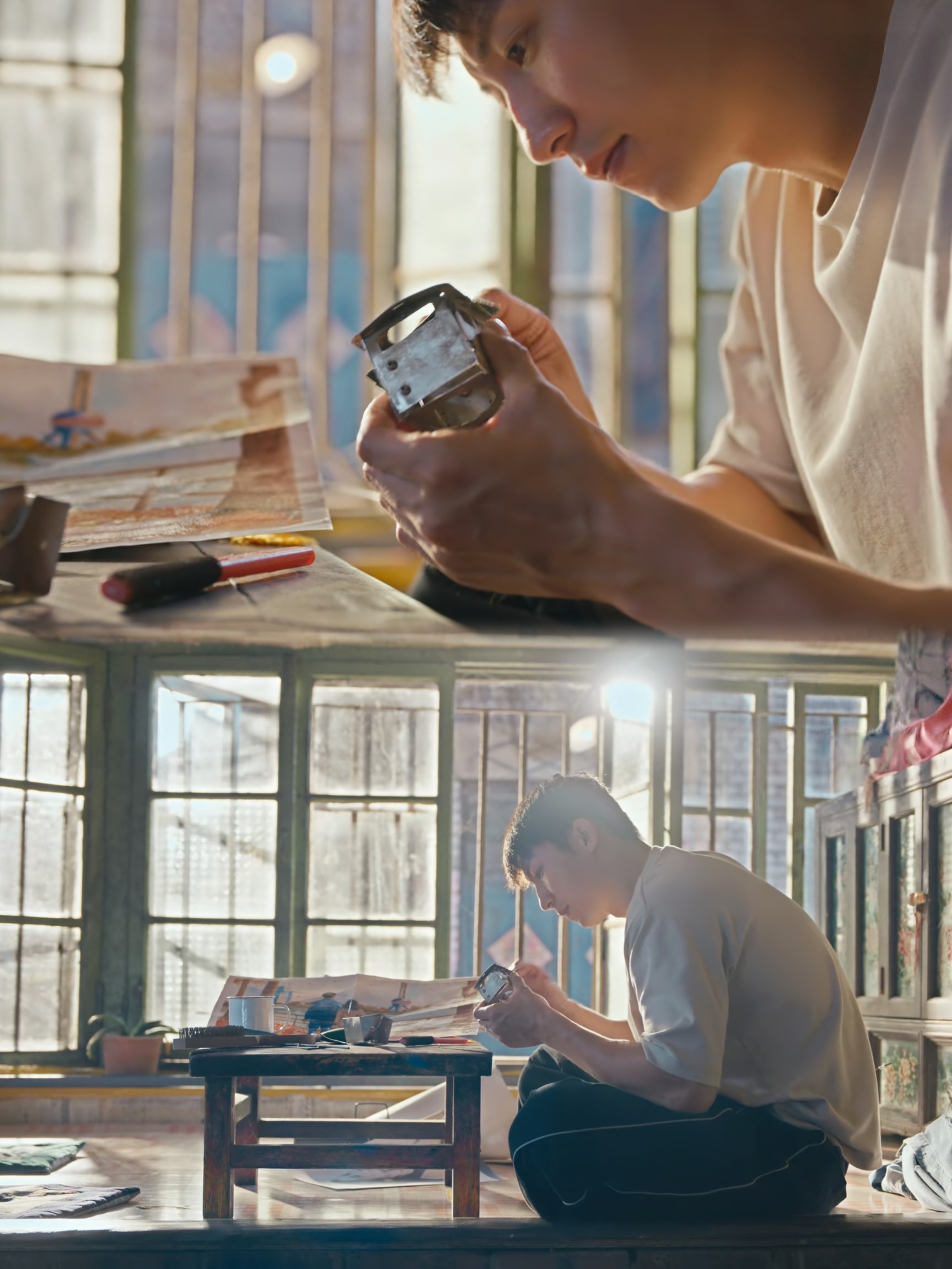 黄景瑜︱《岁月有情时》︱第13集截图好喜欢这部剧的置景和用光，导演很擅长用光影表