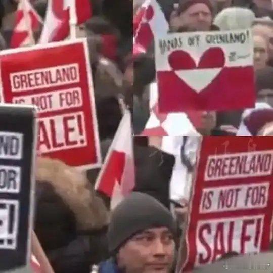 《【🔥国际榜第8名】丹麦多地民众抗议美方威胁“接管”格陵兰岛：把手拿开 格陵兰